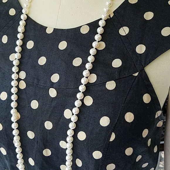 Unique YOON YOUNG VINTAGE 80's Polk-a-dot shift dress - Picture 7 of 9